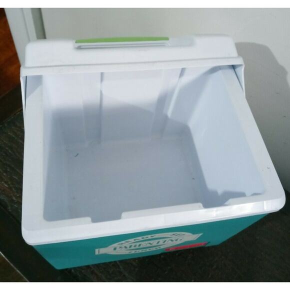 Rubbermaid Vintage Sidekick Neon Green Mini Cooler Lunch Box Model 176607 - Picture 6 of 6